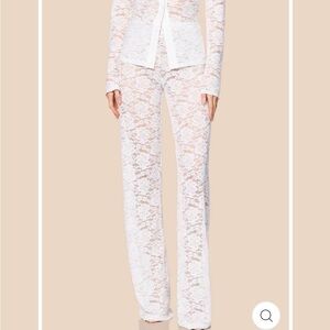 Nookie Elegant White Lace Pants